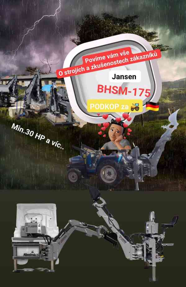 Jansen BHSM-175 podkop za traktory - foto 9