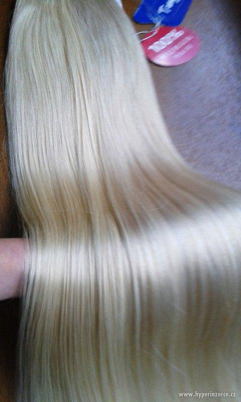 Nejkrásnější platinové blond Clip in vlasy! 00 - 230 gram! - foto 1