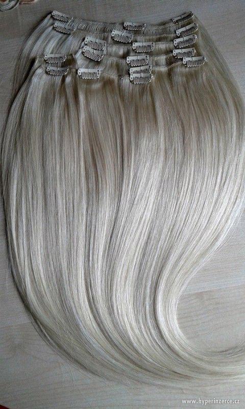 Nejkrásnější platinové blond Clip in vlasy! 00 - 230 gram! - foto 6