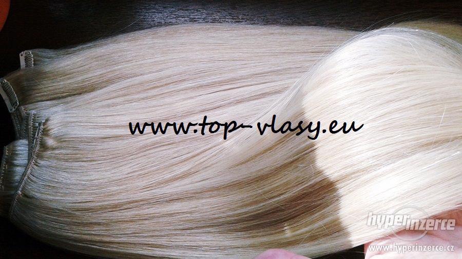 Nejkrásnější platinové blond Clip in vlasy! 00 - 230 gram! - foto 7