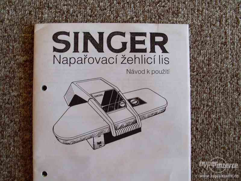 Napařovací žehlicí lis Singer - foto 7