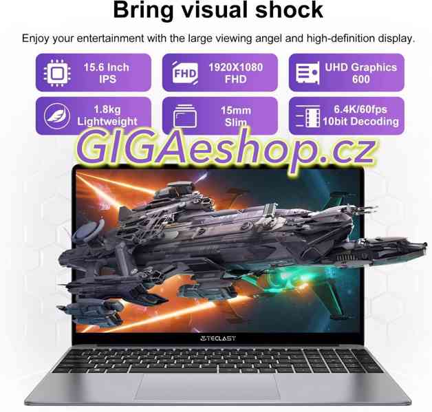 NOTEBOOK TECLAST F15 Plus 8 GB RAM 256 GB ROM - foto 3
