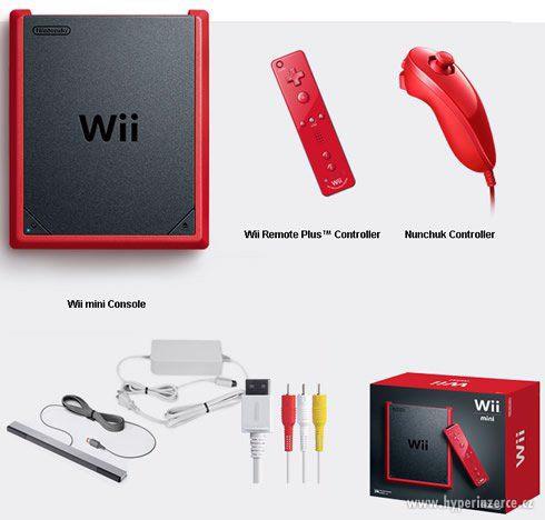 Nintendo Wii Mini (Red) + hra - foto 1