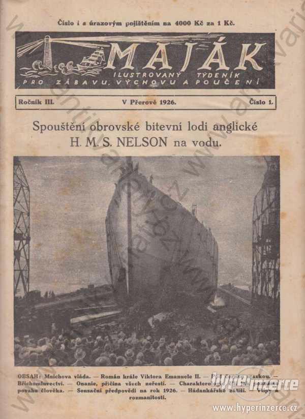 Maják ročník III. - první pololetí 1926 - foto 1