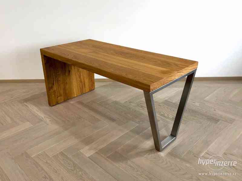Masivní dubový stůl MENDELU - 1600 x 750 x 760 mm - foto 7