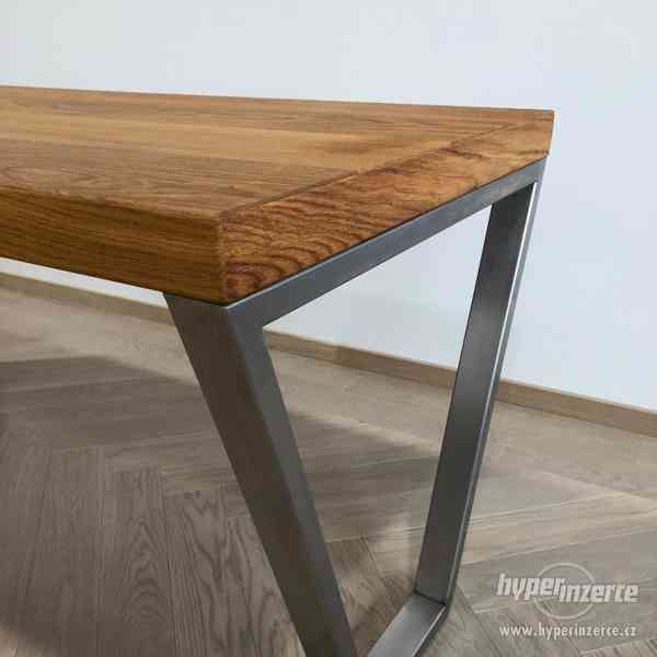 Masivní dubový stůl MENDELU - 1600 x 750 x 760 mm - foto 9