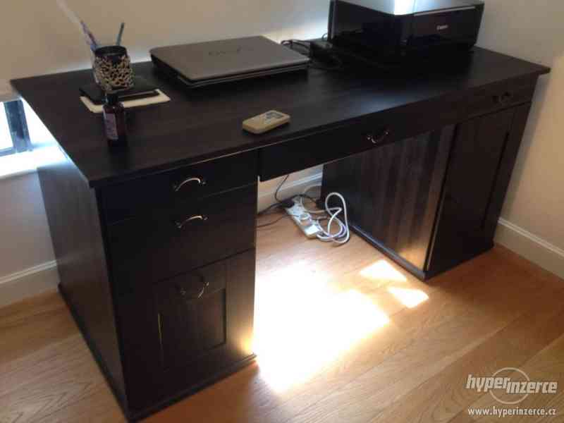 IKEA Alve - psací stůl, černohnědá barva - foto 1