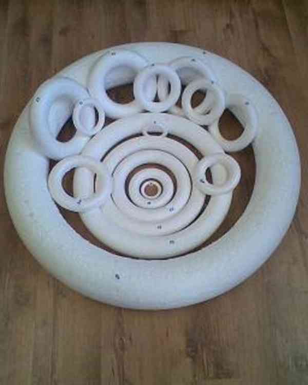 Polystyrenové kroužky průměr7 cm - 100 ks. - foto 3