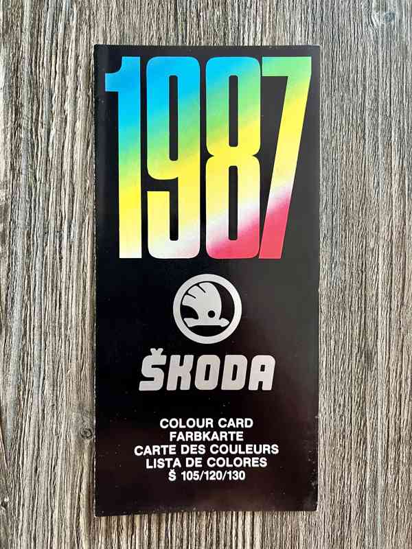 Vzorník barev - Škoda 105 / 120 / 130 / Rapid ( 1987 ) - foto 5
