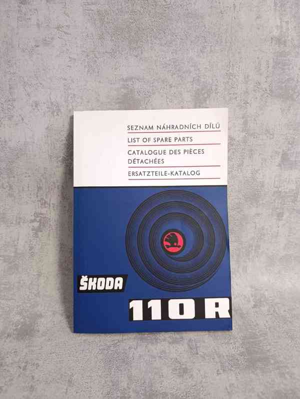 Nepoužitý seznam náhradních dílu na Škoda 110R erko. - foto 1