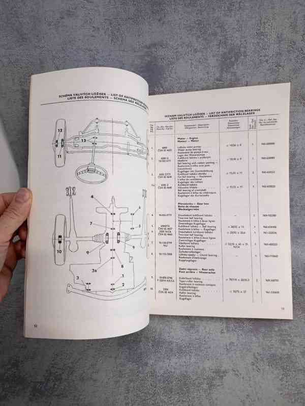 Nepoužitý seznam náhradních dílu na Škoda 110R erko. - foto 5