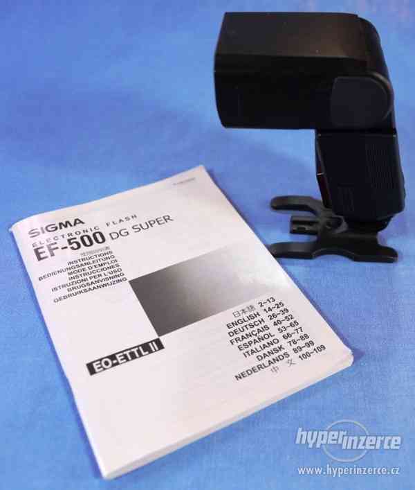 Výkonný blesk Sigma EF-500 pro Canon - foto 1