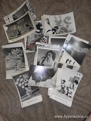pohlednice mix černobílé - foto 1