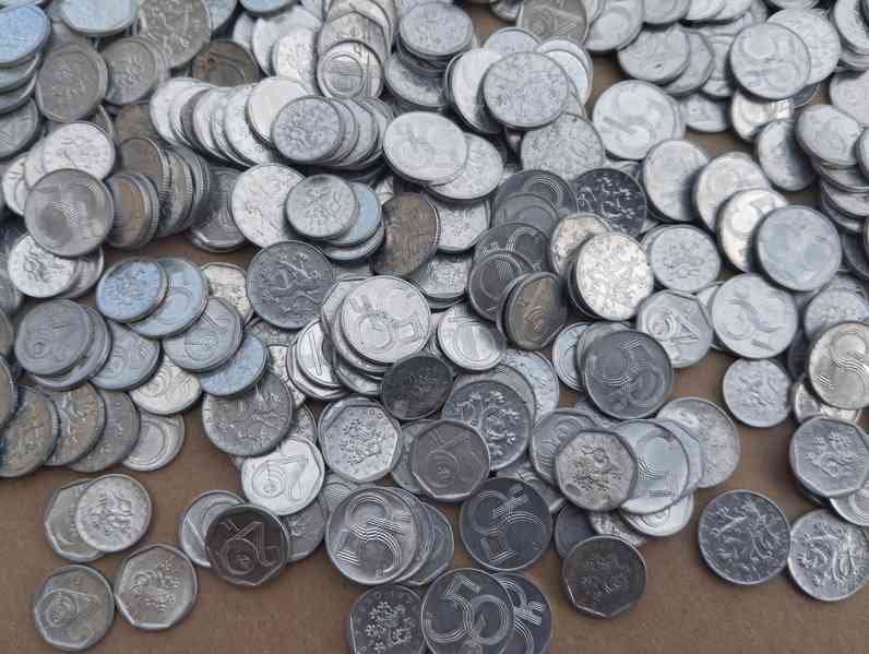 10, 20, 50 mince HALÉŘE - 450 gramu, několik stovek ks - foto 6