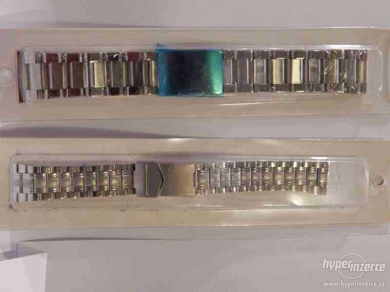 Kovový náramek na  hodinky 10mm, 12, 14, 16, 18, 20, 22, 24, - foto 2