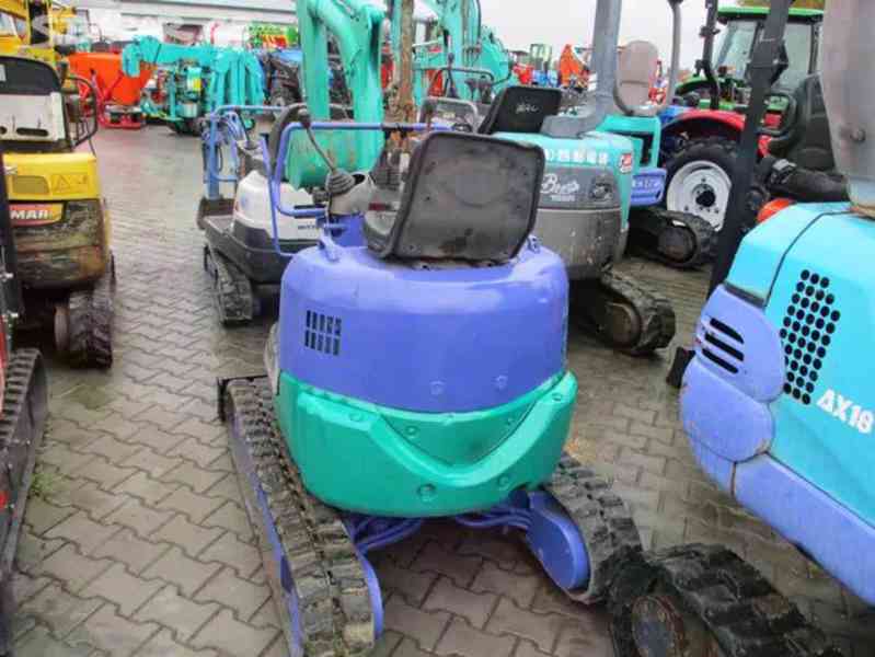 Minibagr Komatsu PC-10 1000kg pěkný stav - foto 2