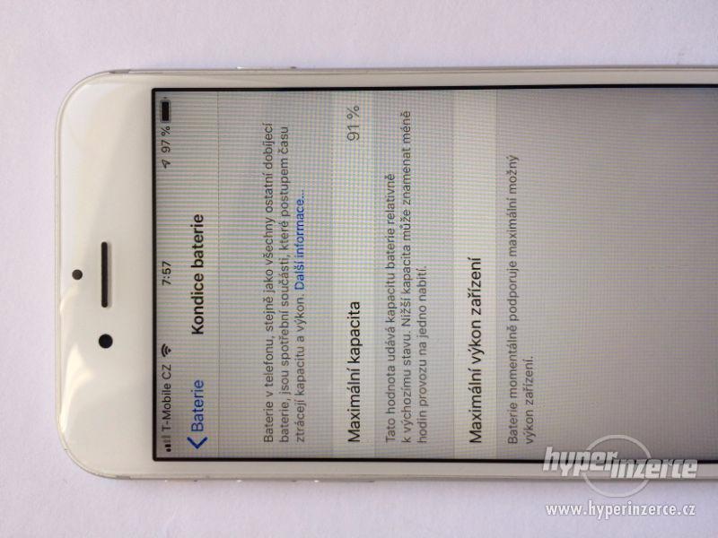 iPhone 6S 64 GB Stříbrná Bílá - foto 5