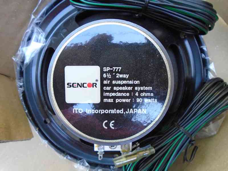Nové repro reproduktory do auta Sencor SP-777 výkonné 180W - foto 5