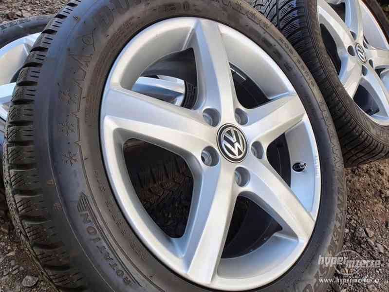 Alu kola elektrony orig. Volkswagen Aspen s pneu 5G0 5x112 6 - foto 1