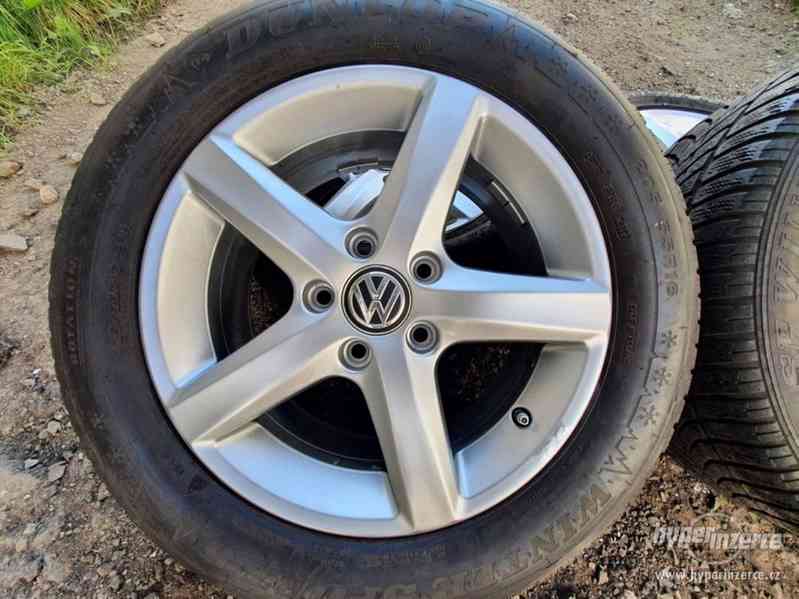 Alu kola elektrony orig. Volkswagen Aspen s pneu 5G0 5x112 6 - foto 2
