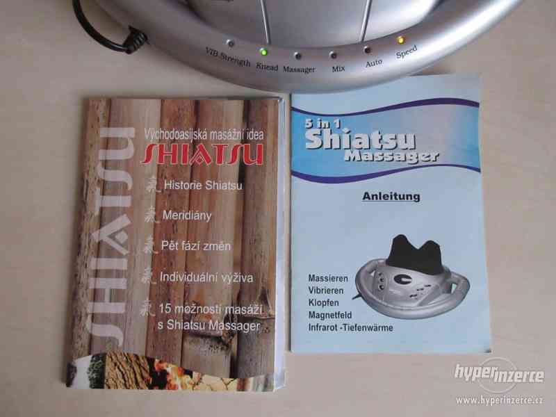 Zánovní elektronický domácí masér Shiatsu 5 v 1, - foto 4
