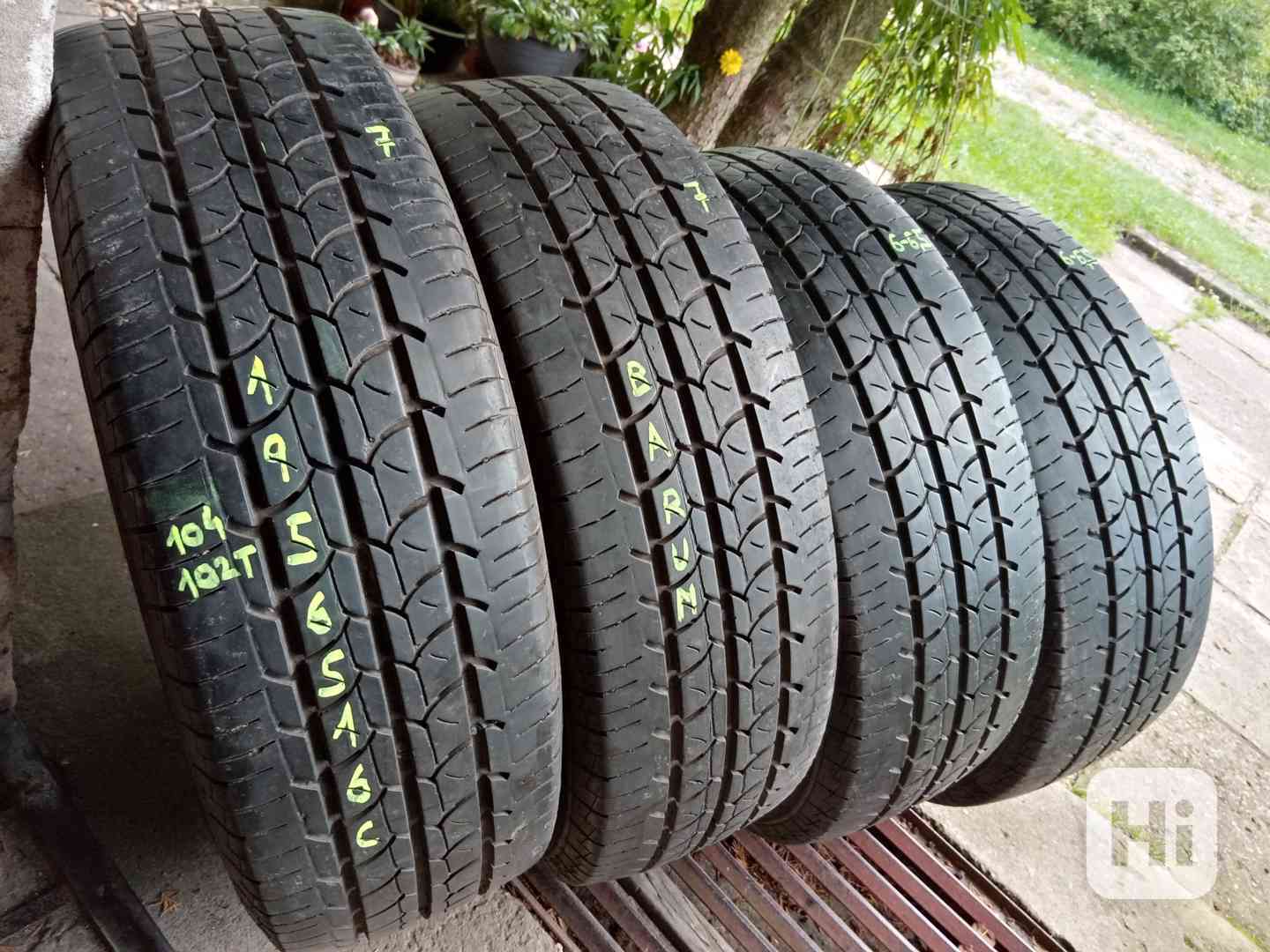 Letní pneu 4kusy 195/65/16C vzorek 75% BARUM - dobírka možná - foto 1