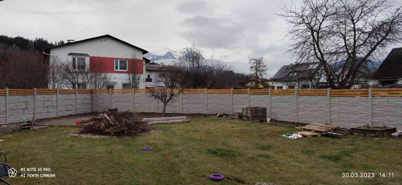 Stavba betonových plotu - foto 16