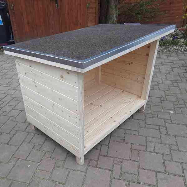 Psí přístřešek s krytinou, Masivní konstrukce, 6 velikostí - foto 4