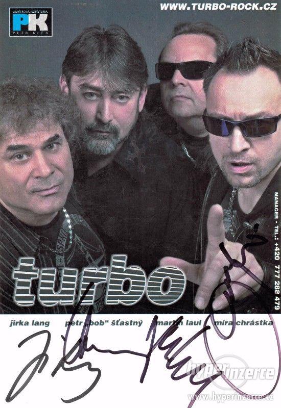 Autogramy členů hudební skupiny Turbo - foto 1