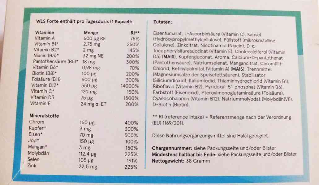 WLS Forte multivitamíny - foto 2