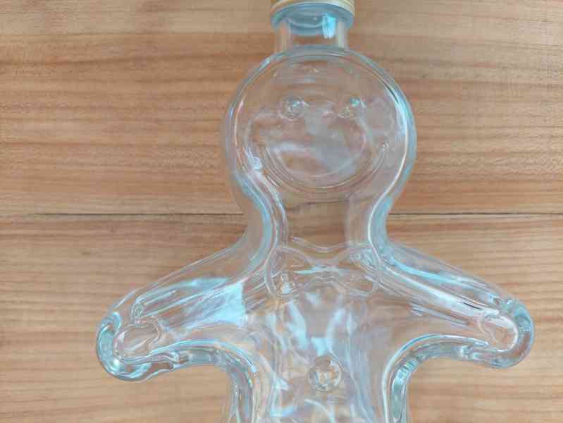 Krásná sklenice designová láhev - Perníček ze Shreka - SLEVA - foto 4