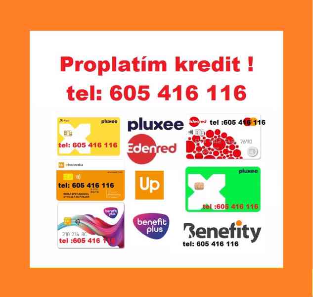 Vyplacení kreditu z Vaší benefitní karty – za hotovost !!! - foto 10