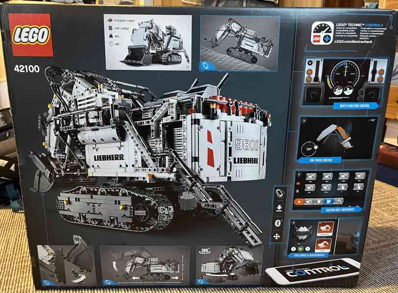 Lego Technic 42100, nerozbalené - Liebherr R9800 excavator - foto 2
