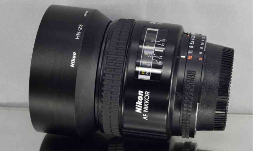 Nikon AF 85mm 1:1.8 D *FX Pevný Portrétový Objektiv*UV FILTR - foto 6