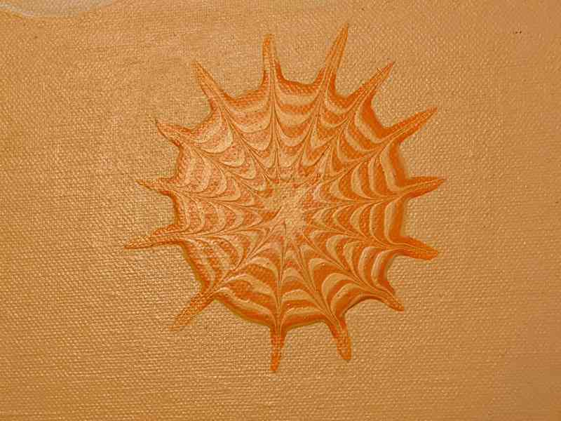 Obraz spirály oranžové akryl na plátně Moňas  - foto 2