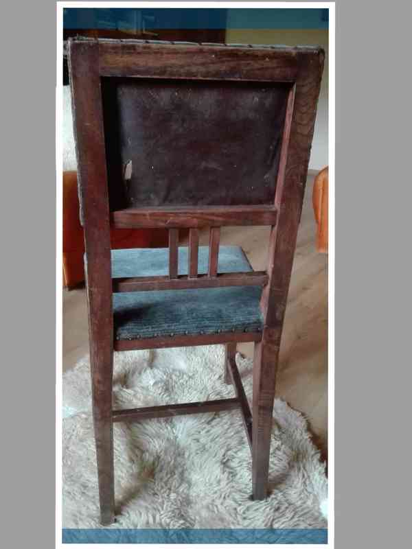 Starožitná židle cca 130. let stará - foto 6