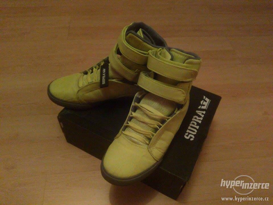 Supra society outlet neon yellow