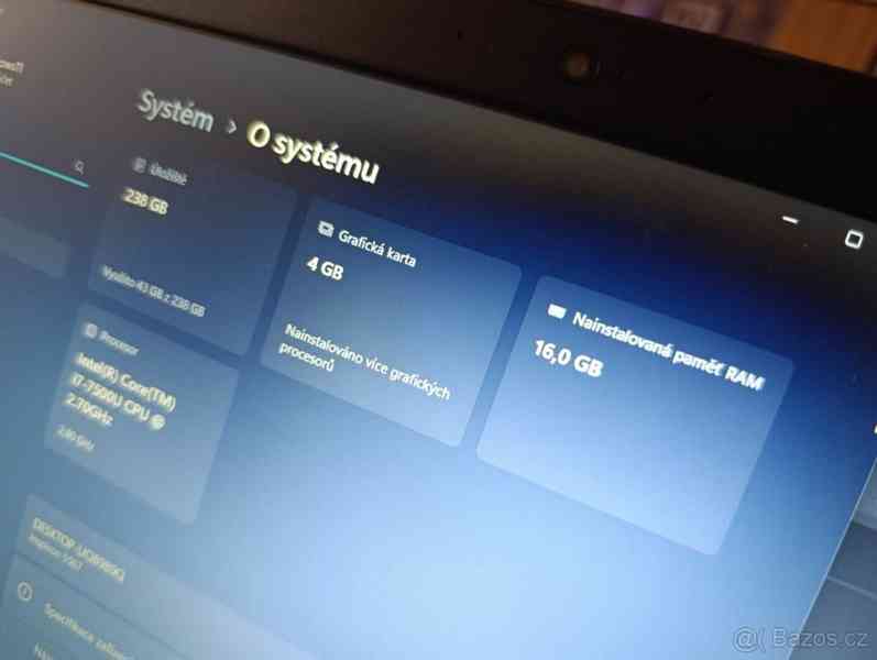 Dell Core i7 dve grafiky / 16GB RAM / Nova baterie + W11  - foto 2