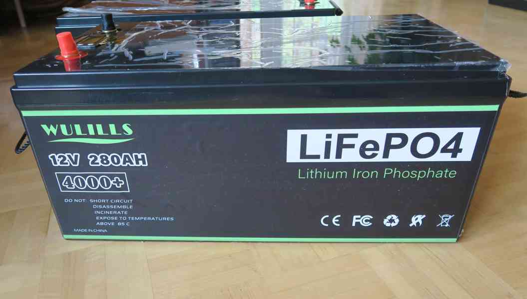 Baterie 12V LiFePO4 - 280Ah, BMS - foto 1