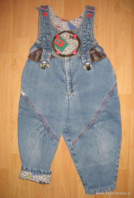 Vyteplené džíny, vel. 86 - foto 1