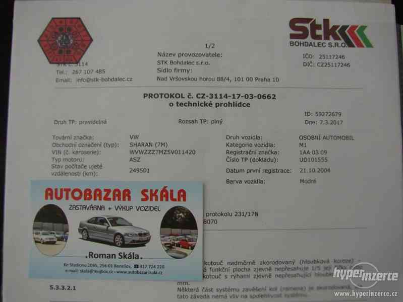 VW Sharan 1.9 TDI r.v.2004 (96 KW) MAXI VÝBAVA - foto 20