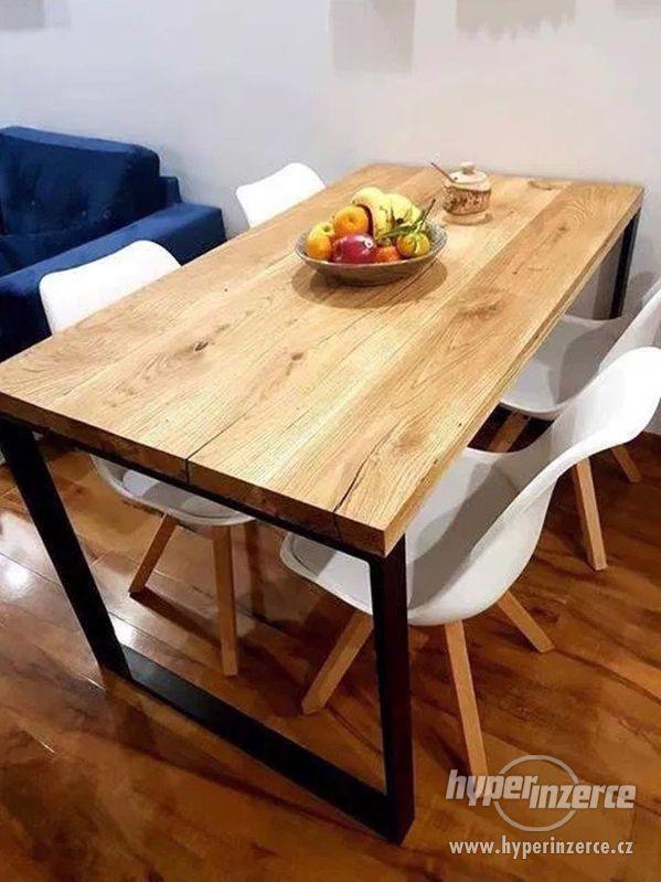 PRODÁM NOVÝ Masivní dubový stůl - foto 3