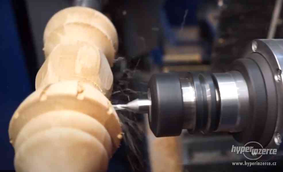 CNC wood lathe 4osý CNC soustruh na dřevo s brusnou jednotko - foto 2