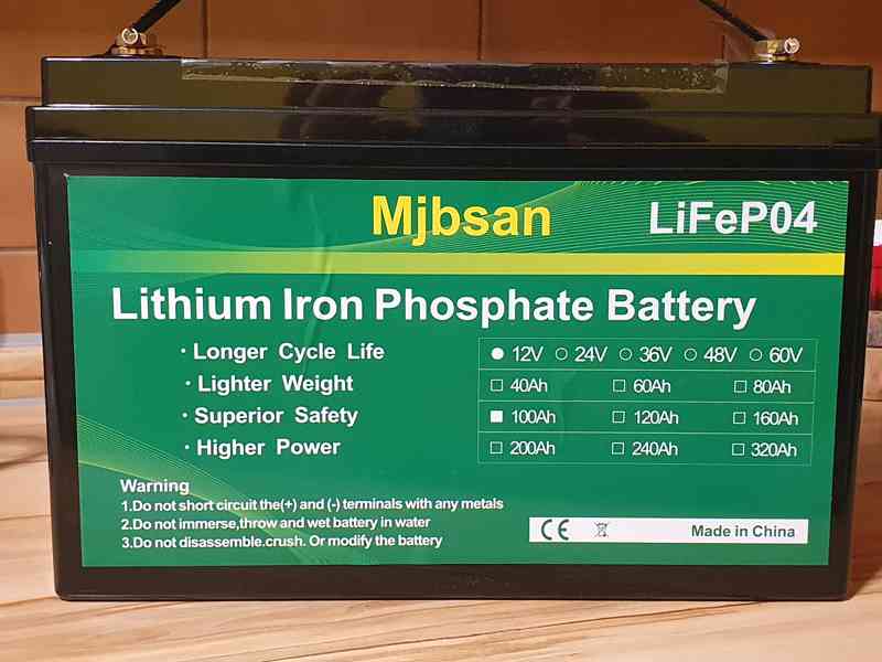Baterie LiFePO4 12V 100Ah - foto 3