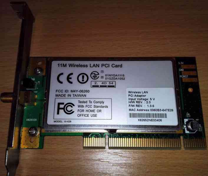 Wi-Fi adaptér karta PCI - foto 1