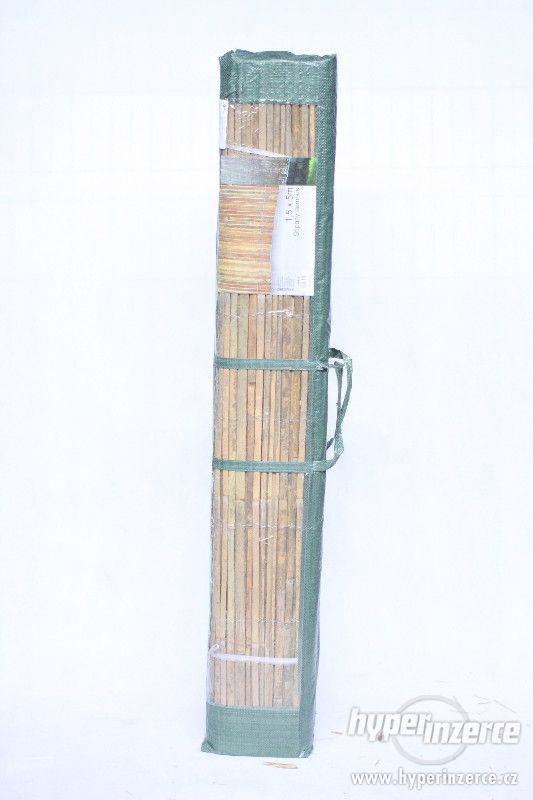 Štípaný bambus plotový na zastínění, ochrana soukromí - foto 2