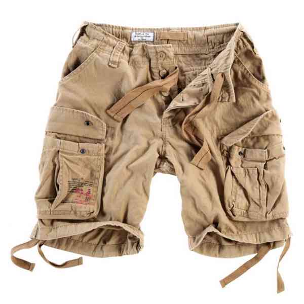 Kraťasy Airborne Vintage Shorts - béžové - foto 2