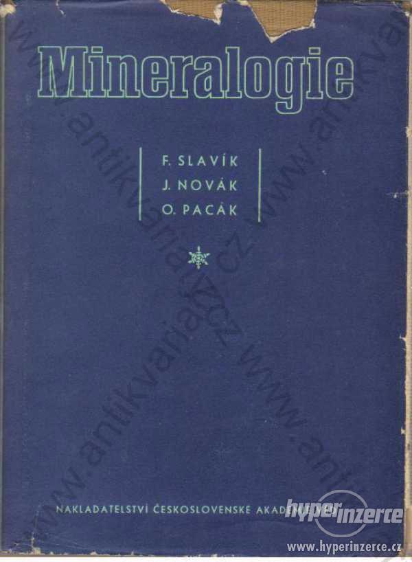 Mineralogie F. Slavík J. Novák O. Pacák - foto 1