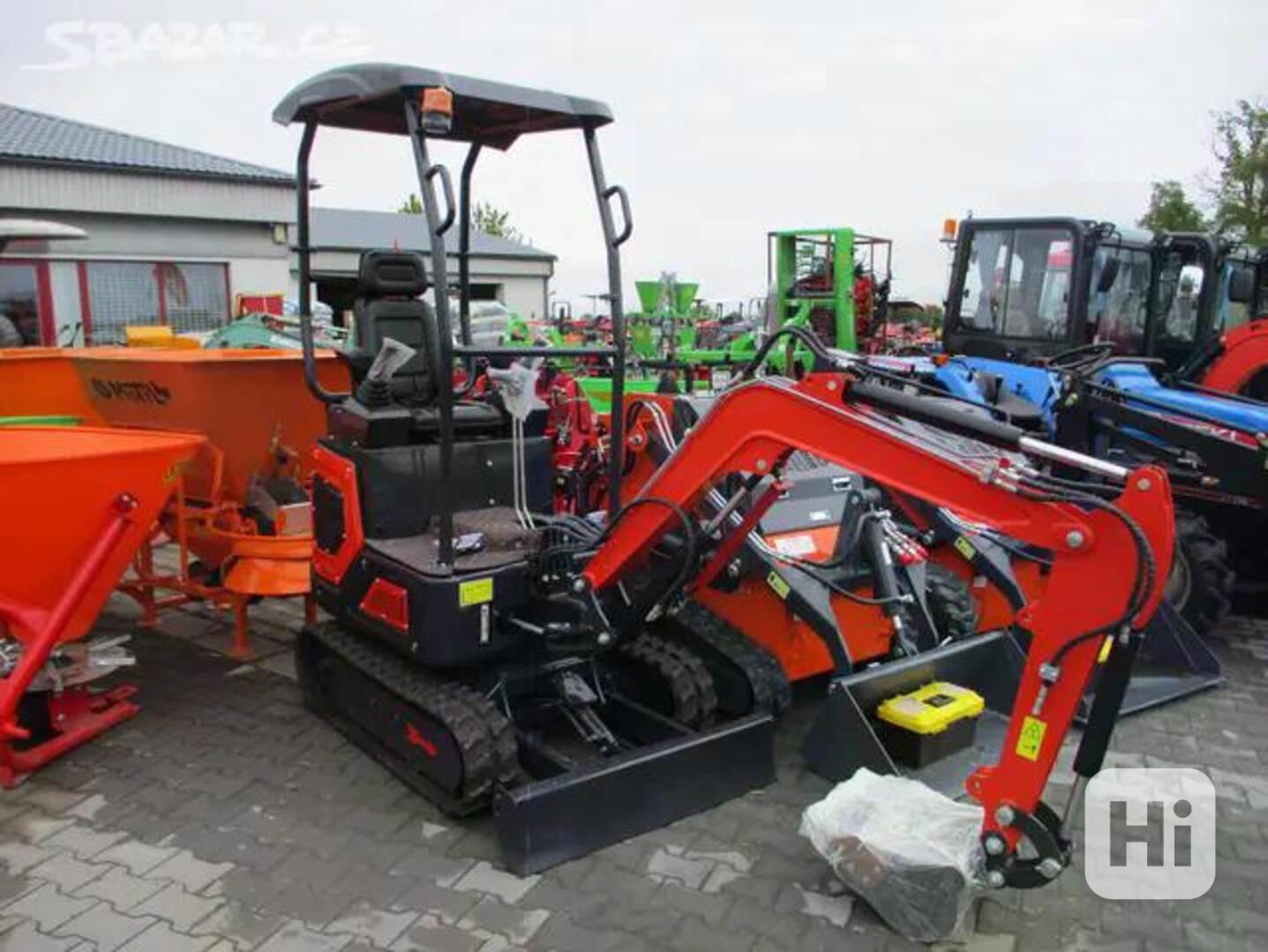 Minibagr YTO LX-10-9B 900kg nový typ joysticky!! - foto 1