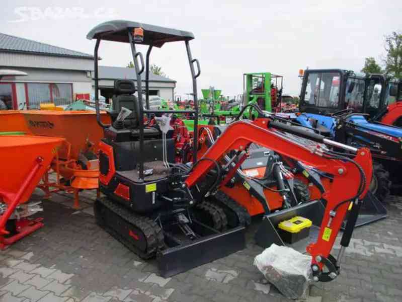 Minibagr YTO LX-10-9B 900kg nový typ joysticky!! - foto 1